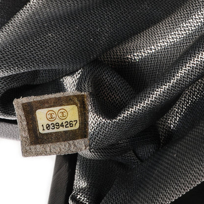 Chanel Lambskin Vertical Quilted Mademoiselle Clutch Black 7 of 7