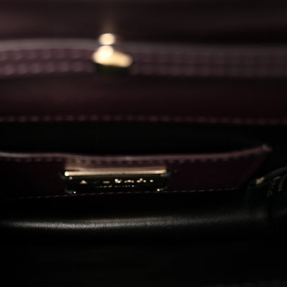 Bulgari Velvet Quilted Serpenti Forever Shoulder Bag Plum 5 of 9