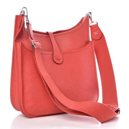 Hermes Taurillon Clemence Evelyne III PM Rose Jaipur 3 of 11