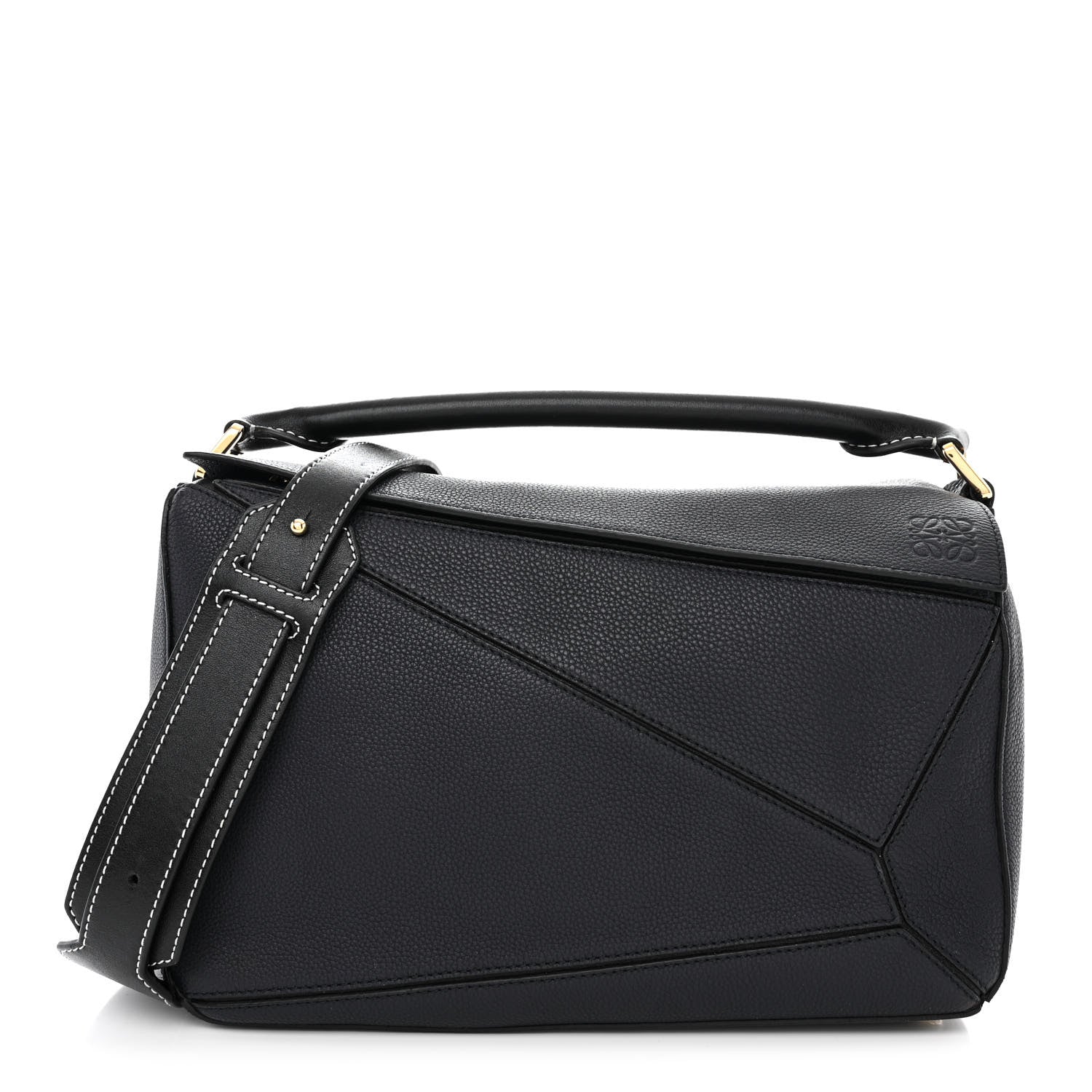 Loewe Calfskin Medium Puzzle Bag Midnight Blue 1 of 10