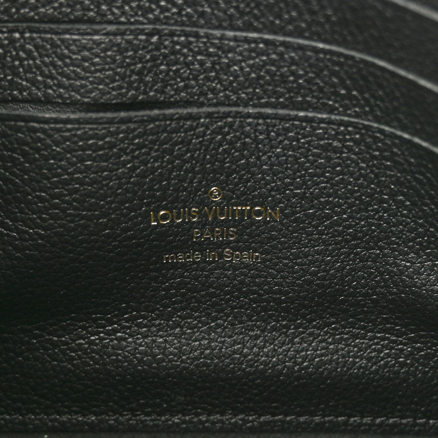 Empreinte Monogram Giant Double Zip Pochette Black Cream