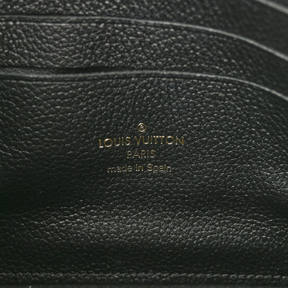 Louis Vuitton Empreinte Monogram Giant Double Zip Pochette Black Cream 7 of 12