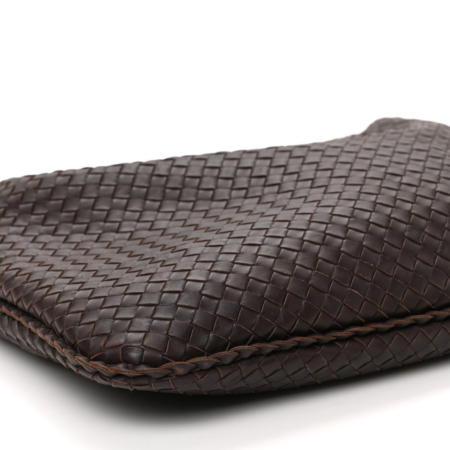 Nappa Intrecciato Medium Veneta Hobo Ebano