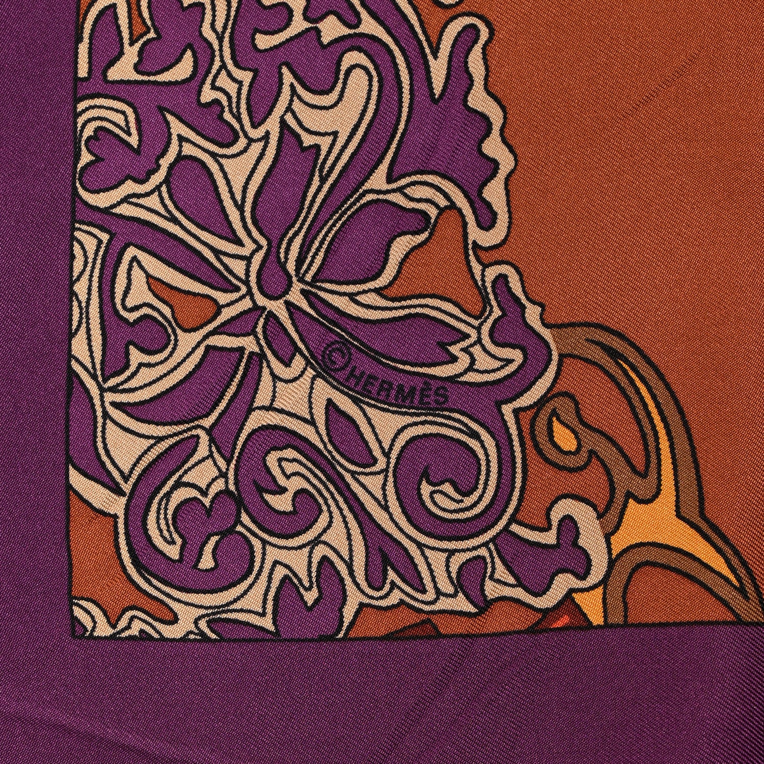 Hermes Silk Art De Steppes Scarf 90 3 of 5