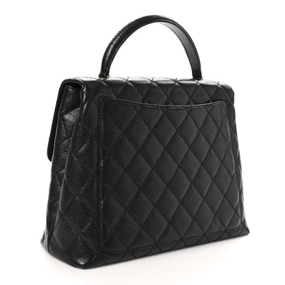 Chanel Caviar Quilted Jumbo Kelly Flap Black 3 of 11