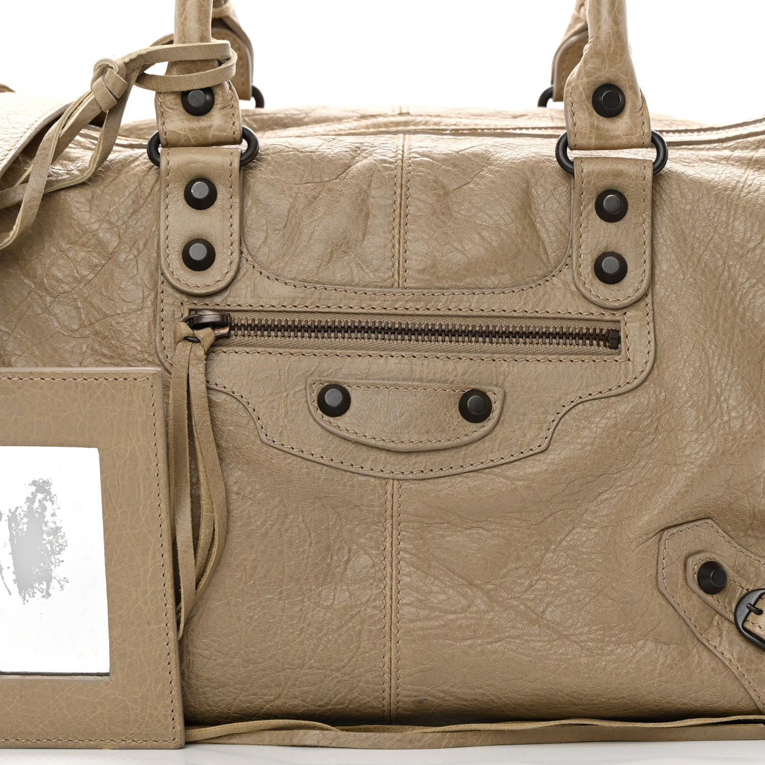 Balenciaga Agneau Classic Hardware Maxi Twiggy Latte Beige 8 of 22