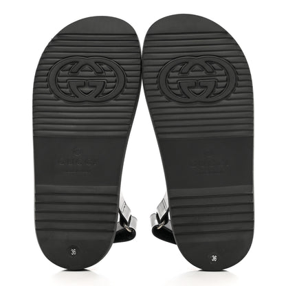 Gucci Rubber Mini Double G Womens Dad Sandals 36 Black 5 of 8