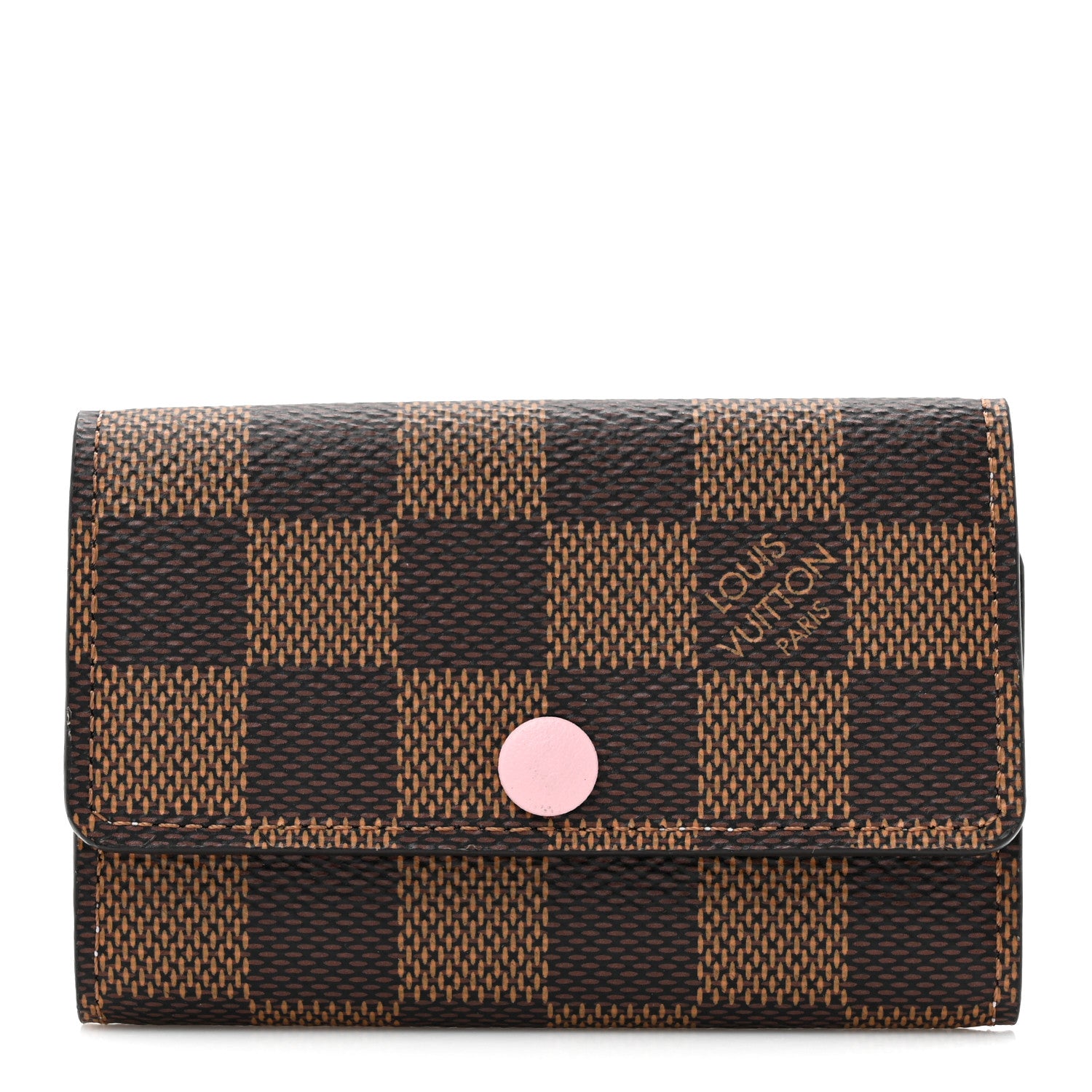 Louis Vuitton Damier Ebene Multicles 6 Key Holder Rose Ballerine 1 of 7