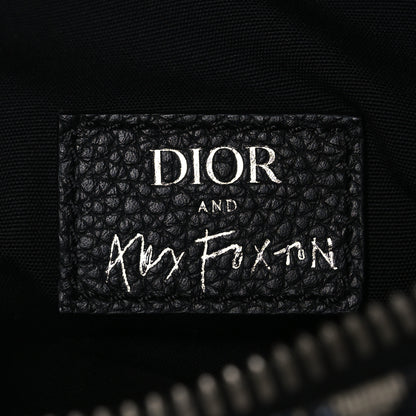 Christian Dior X ALEX FOXOTN Oblique Floral Print Mens Saddle Bag Blue Multicolor 6 of 15