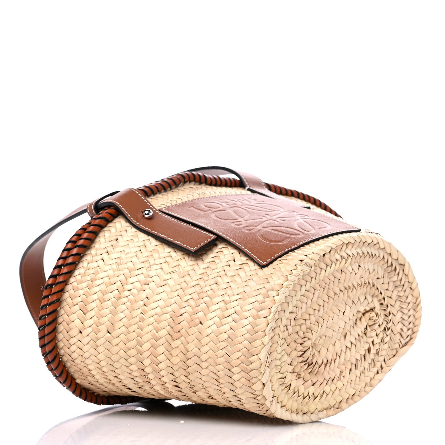 Raffia Small Basket Tote Bag Natural Tan