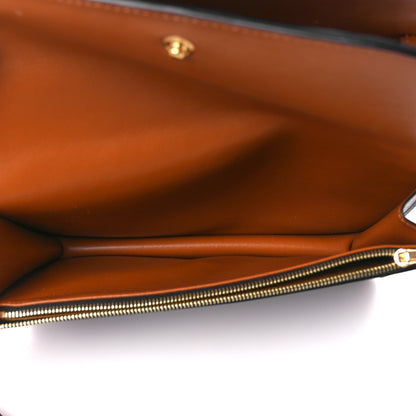Celine Triomphe Canvas Lambskin Wallet On Strap Tan 7 of 14