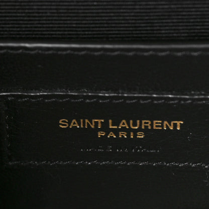 Saint Laurent Grain De Poudre Textured Mixed Matelasse Triquilt Medium Monogram Satchel Dune 7 of 9