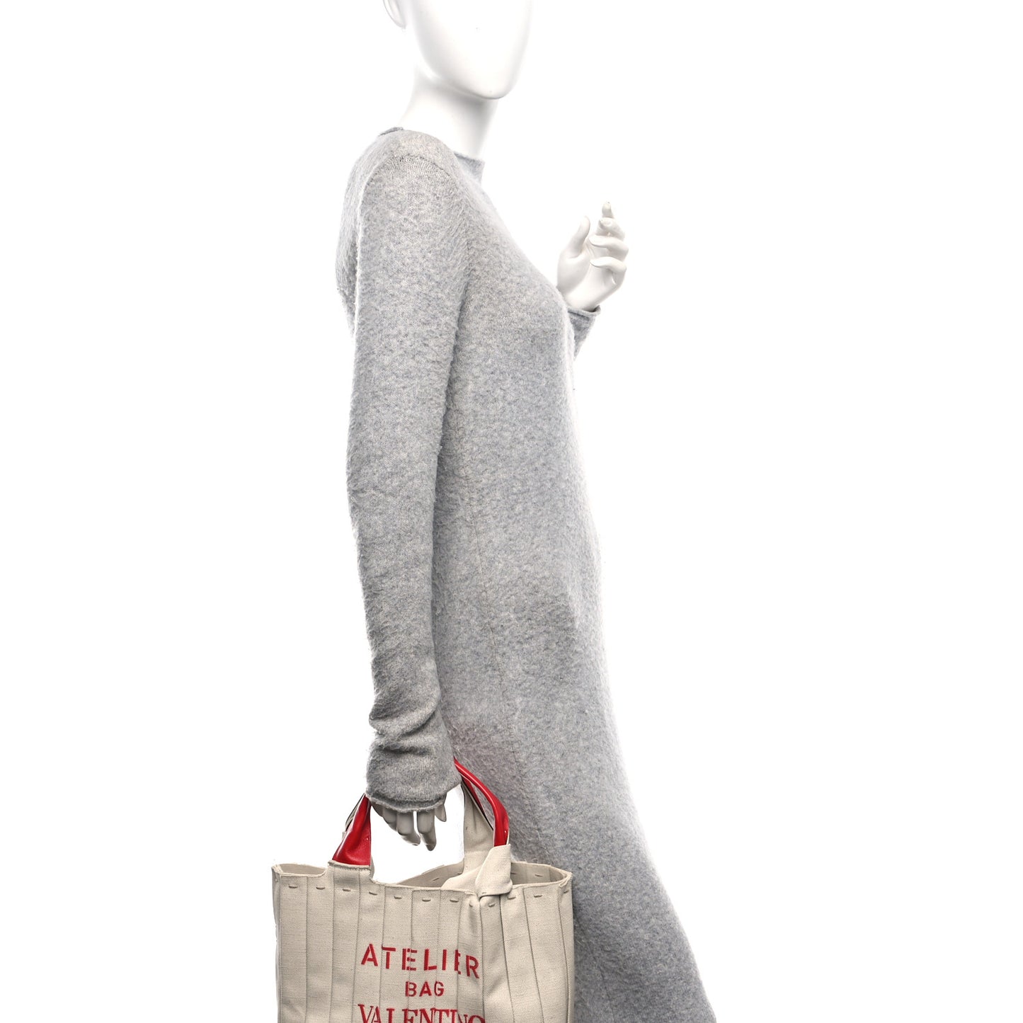 Canvas Atelier 05 Plisse Edition Medium Tote Bag Naturale