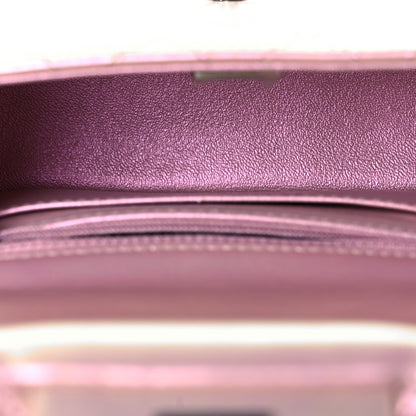 Chanel Iridescent Calfskin Quilted Mini Square Flap Pink 4 of 8