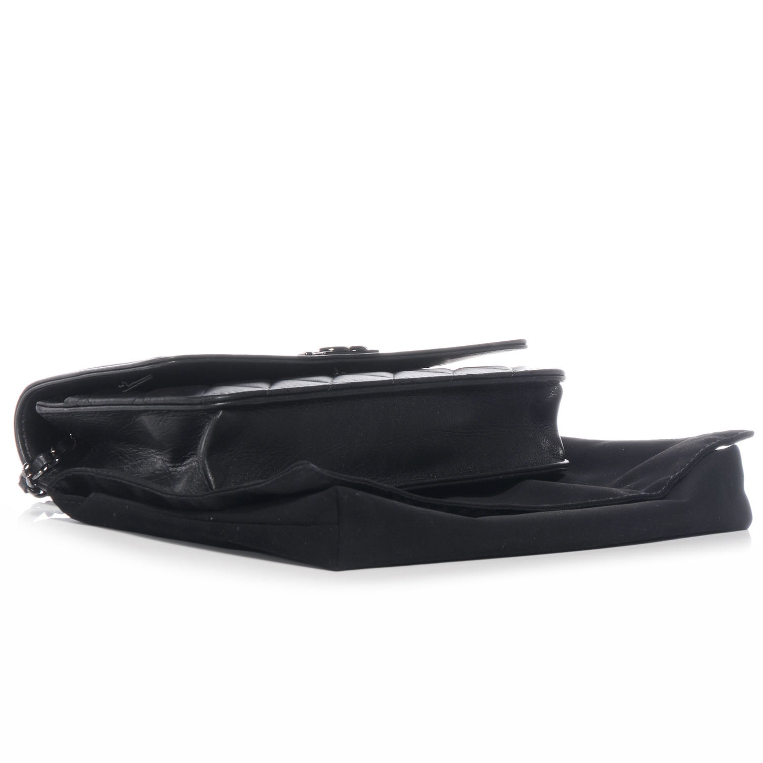 Chanel Lambskin Quilted Boy Wallet On Chain WOC So Black 4 of 8