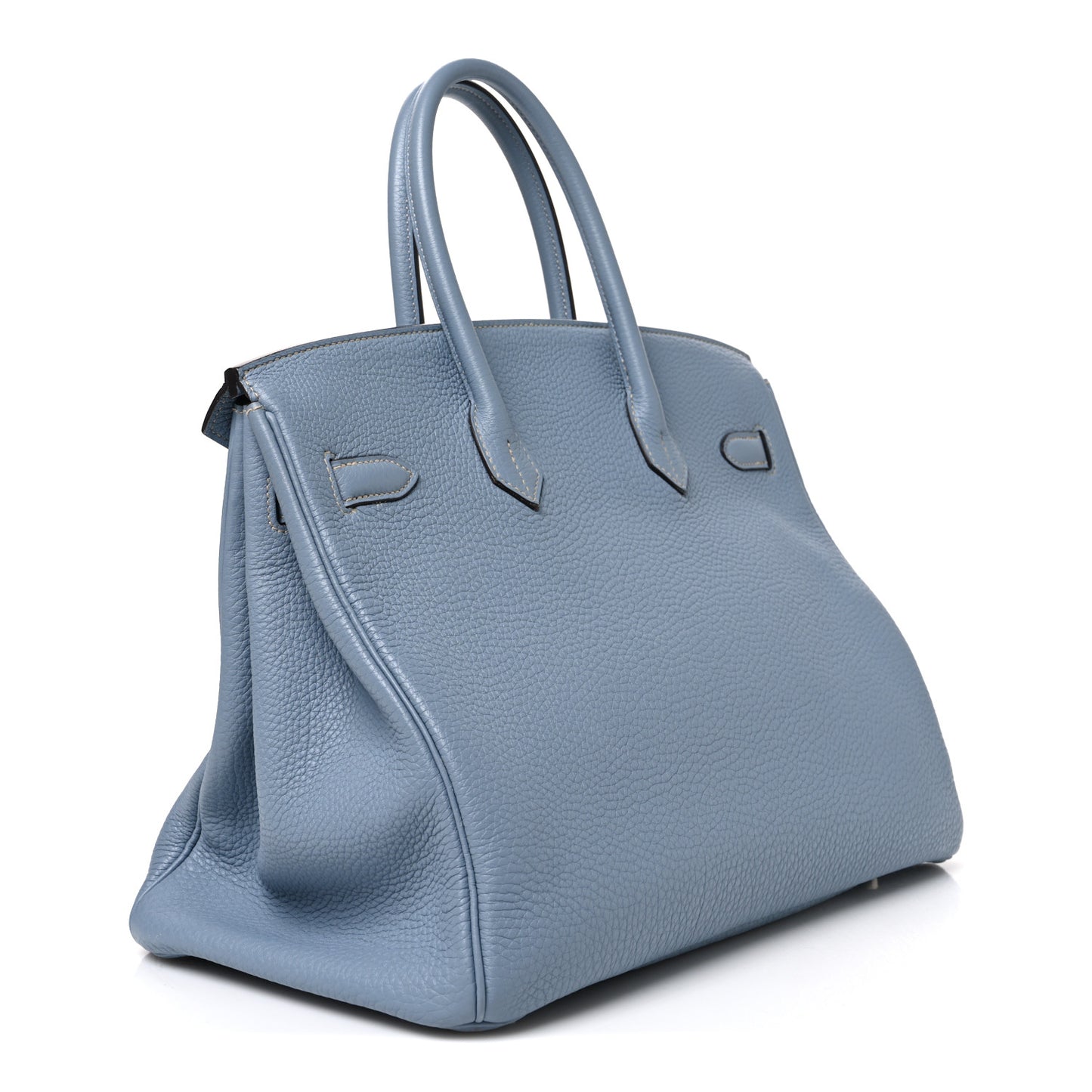 Togo Birkin 35 Bleu Lin