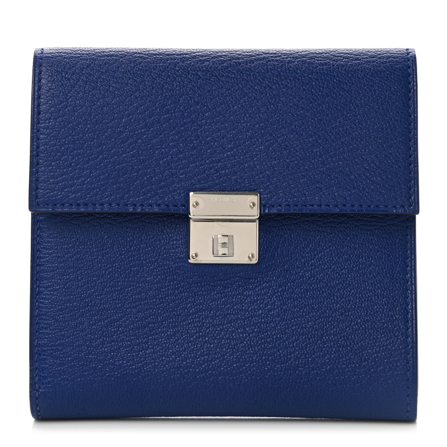 Hermes Chevre Mysore Clic 12 Wallet Bleu Electrique 1 of 7