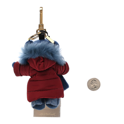 Burberry Cashmere Thomas Teddy Bear Keychain Charm Cadet Blue 2 of 3