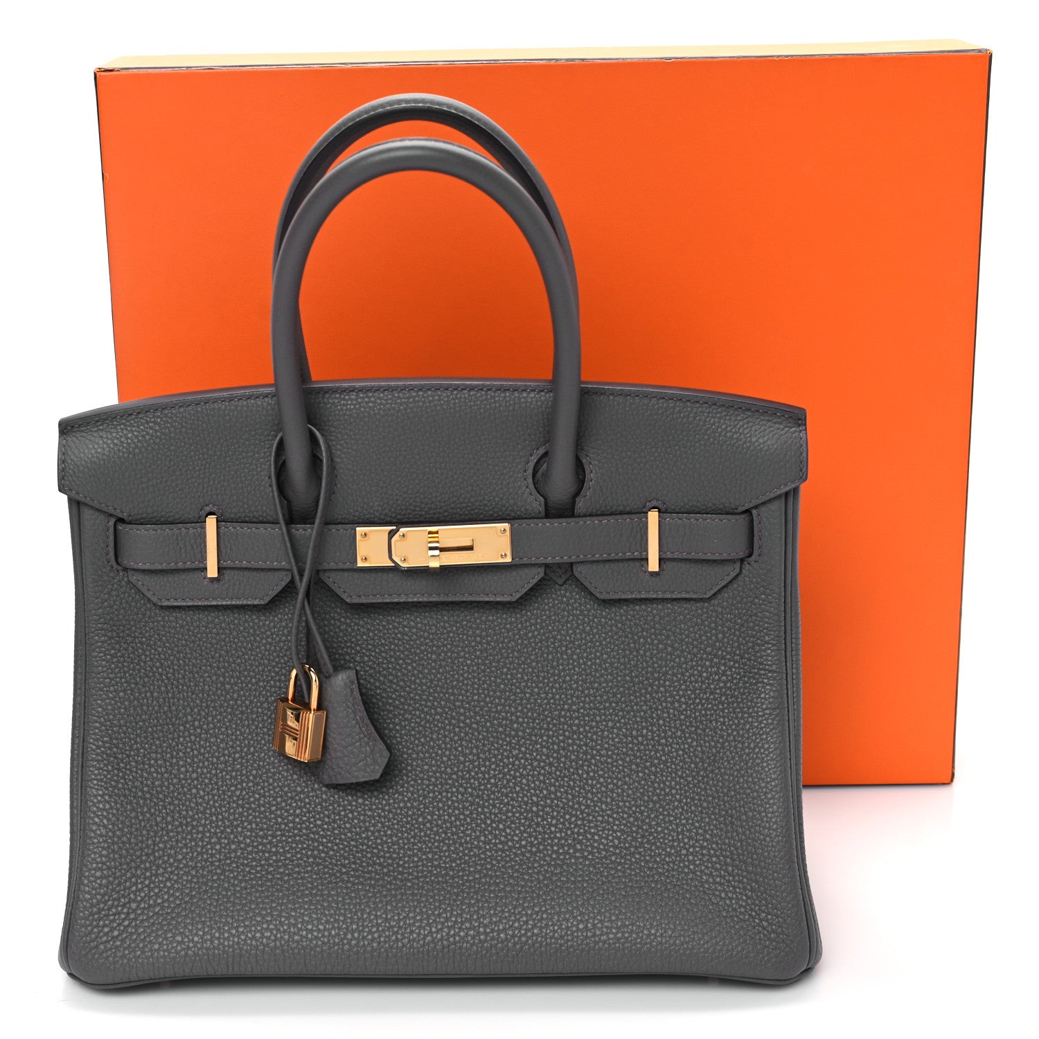 Hermes Togo BIRKIN 30 Etain 11 of 11