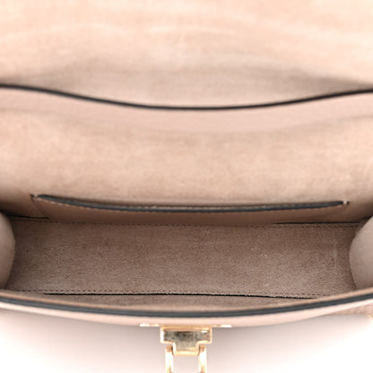 Valentino Garavani Pebbled Calfskin Medium Rockstud Flip Lock Crossbody Bag Poudre 5 of 10