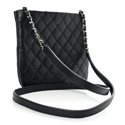 Chanel Aged Calfskin Quilted Crossbody Bag Black 3 of 9
