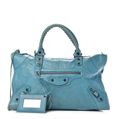 Balenciaga Agneau Classic Hardware Work Bleu Indigo 1 of 13