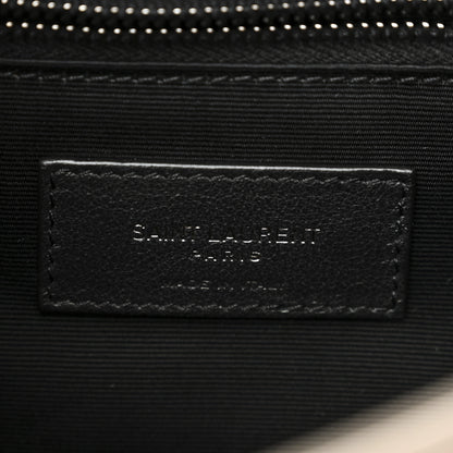 Saint Laurent Crinkled Calfskin Matelasse Monogram Medium Niki Chain Satchel Greyish Brown 6 of 10