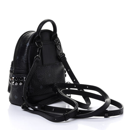 MCM Visetos Side Stud X-Mini Stark Bebe Boo Backpack Black 2 of 4