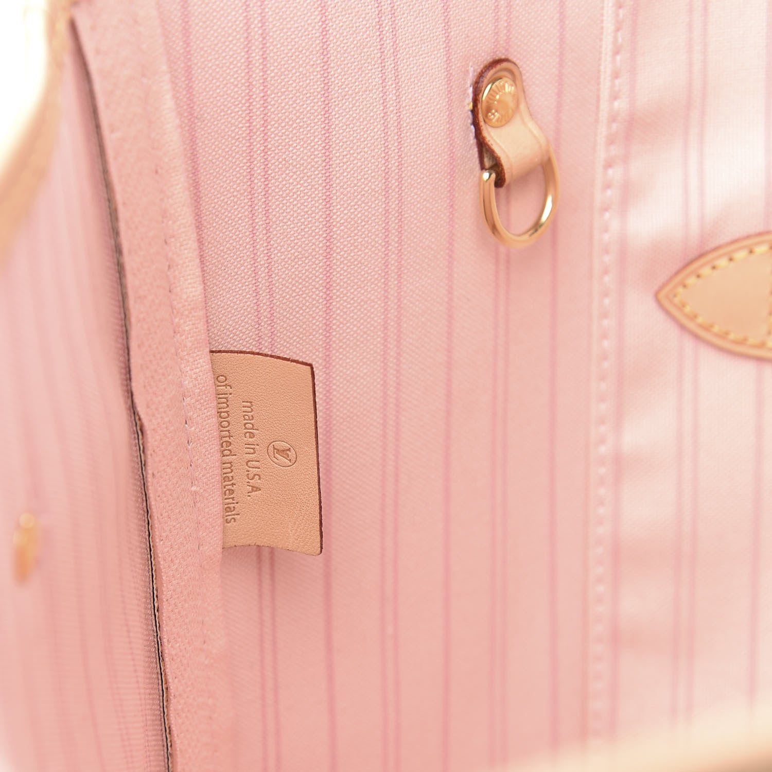 Louis Vuitton Damier Azur Neo Neverfull MM Rose Ballerine 7 of 9