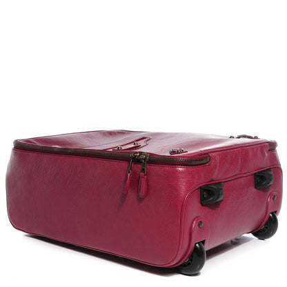 Balenciaga Agneau Classic Hardware Voyage Carry On Trolley Cassis 4 of 8