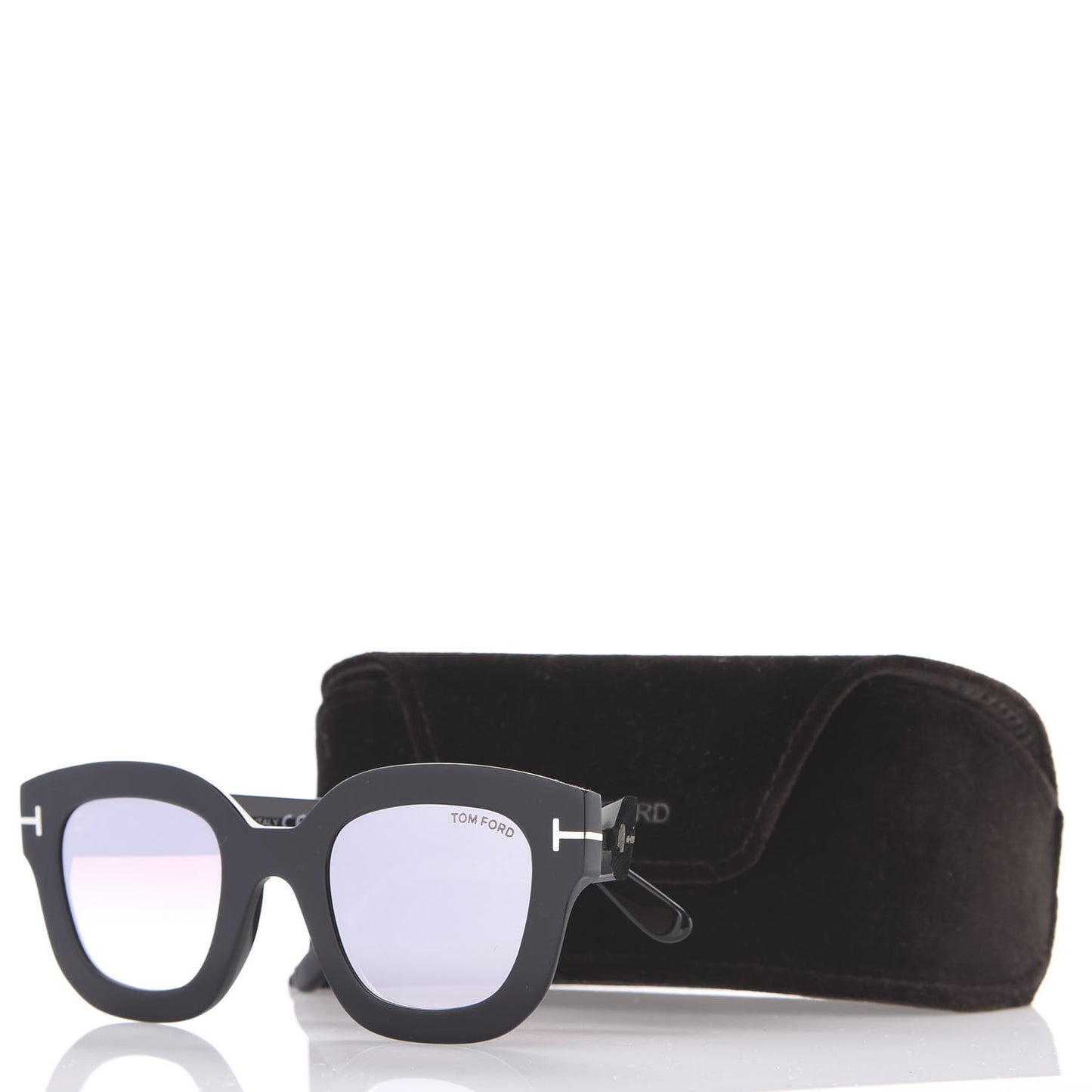 Square Acetate Pia Sunglasses TF659 Black