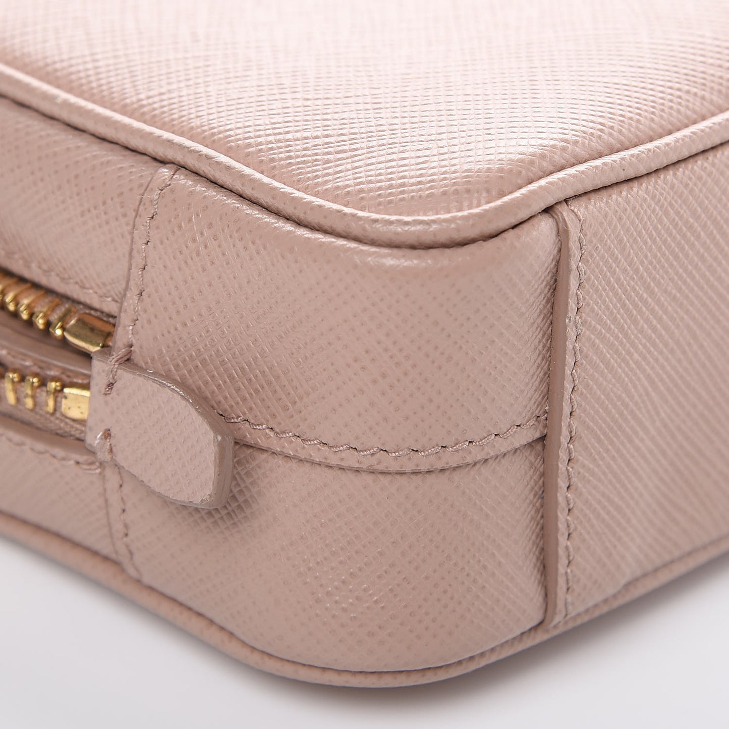 Saffiano Mini Camera Crossbody Cammeo