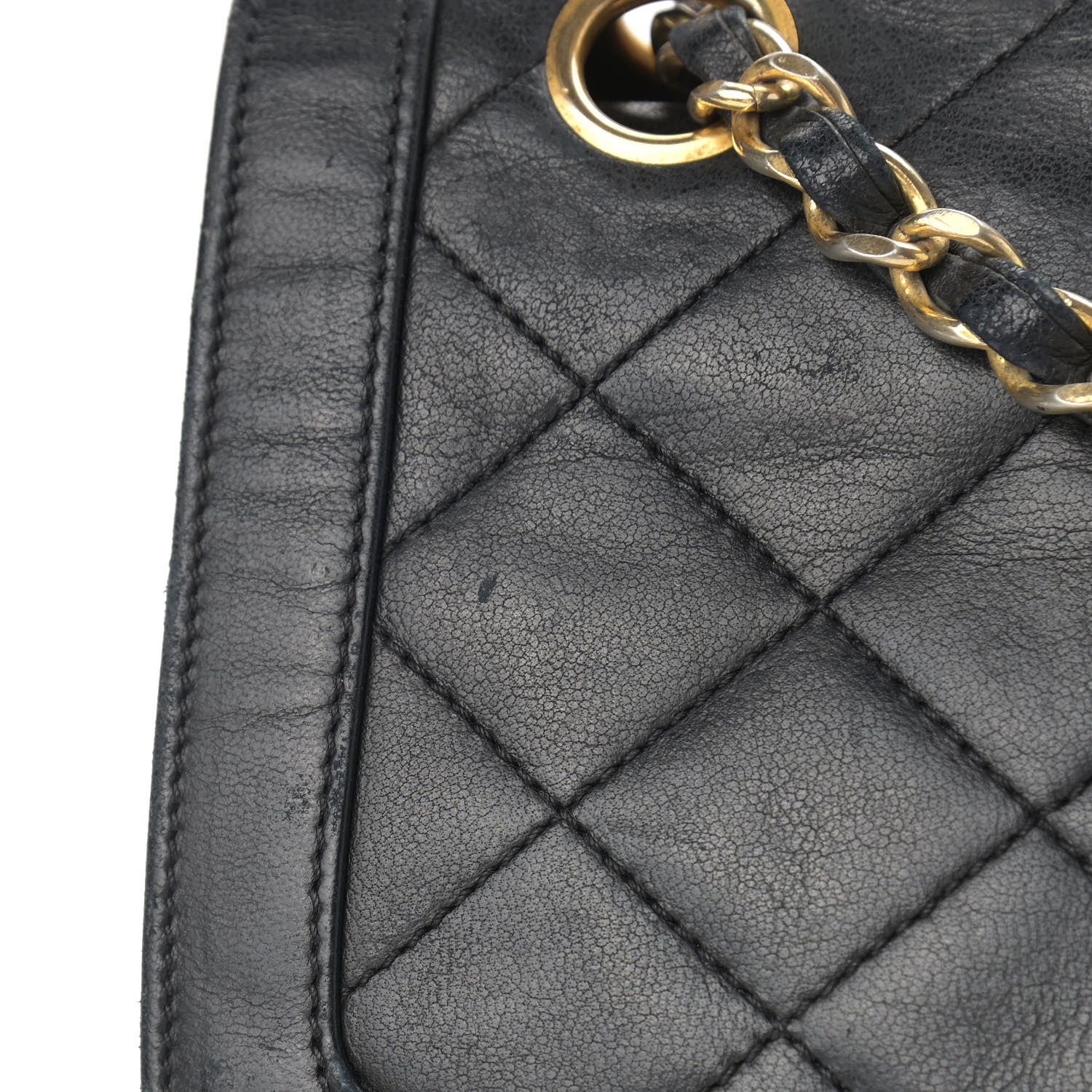 Chanel Lambskin Quilted Medium Double Flap Black 13 of 17