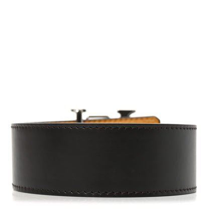 Louis Vuitton Calfskin Reversible 40mm LV Belt 90 36 Black Yellow 2 of 5