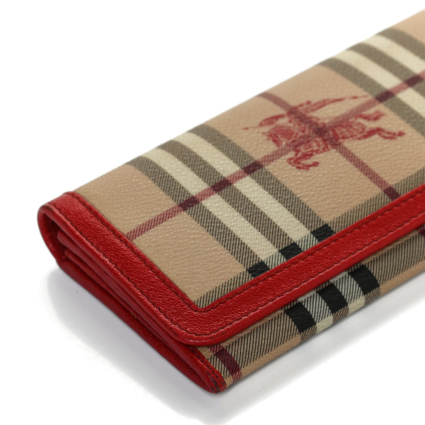 Haymarket Check Continental Wallet Red