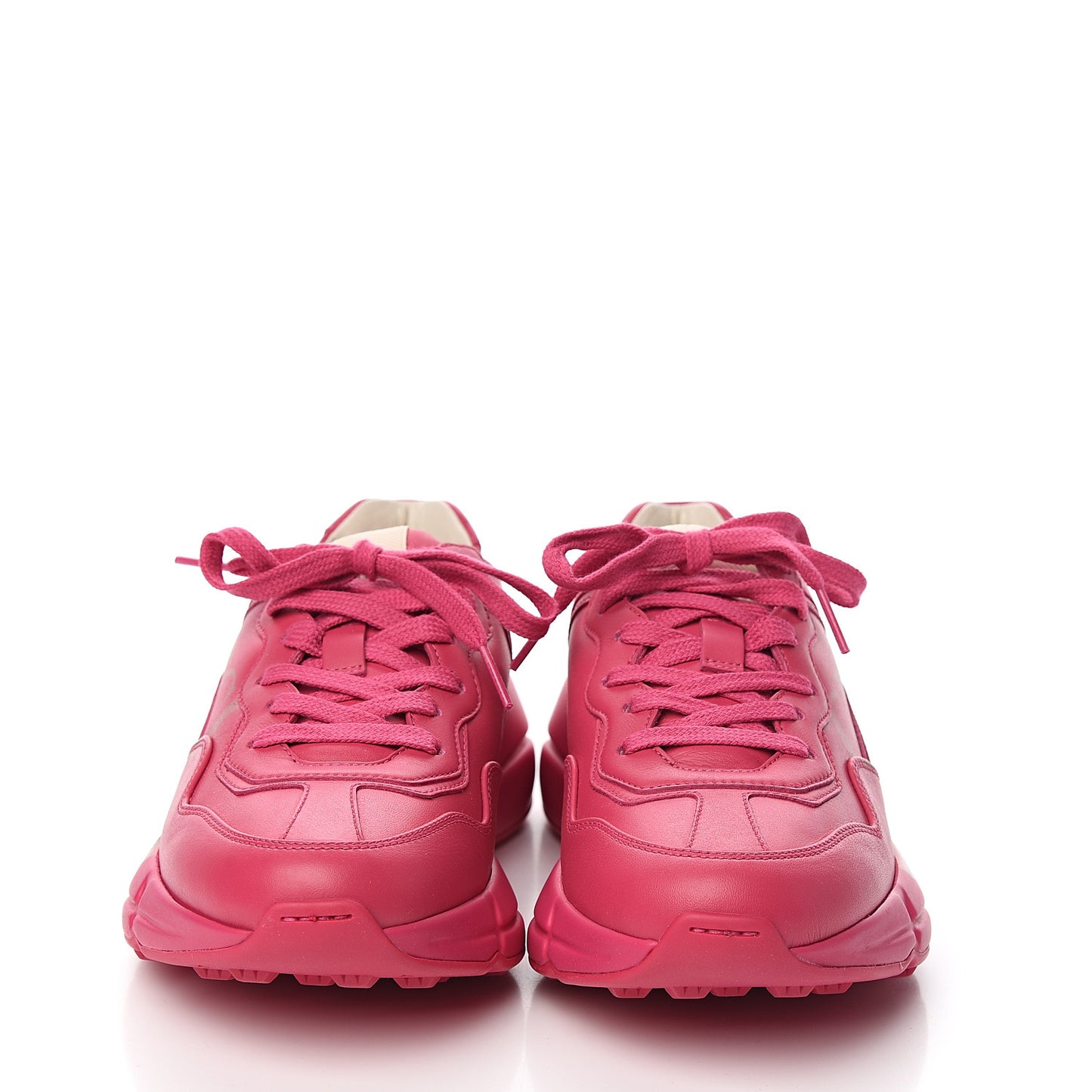 Calfskin Logo Womens Rhyton Sneakers 36 Box Pink