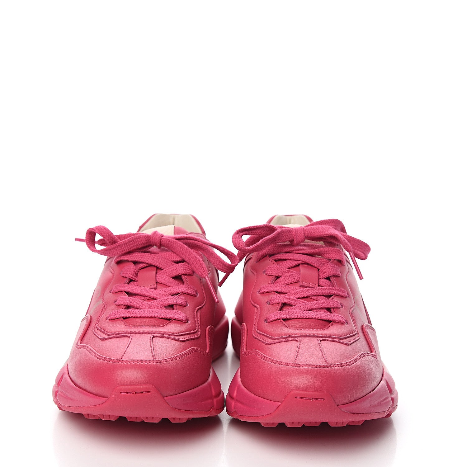 Gucci Calfskin Logo Womens Rhyton Sneakers 36 Box Pink 2 of 10