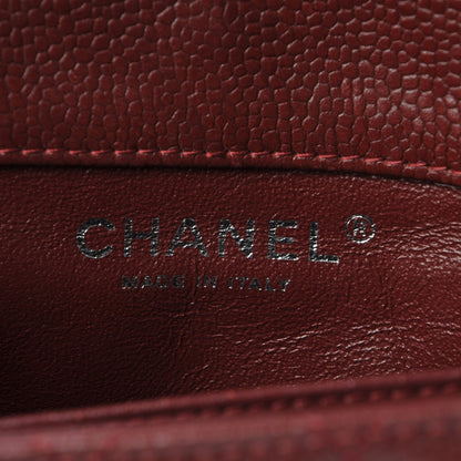 Chanel Caviar Quilted Extra Mini Flap Burgundy 6 of 13