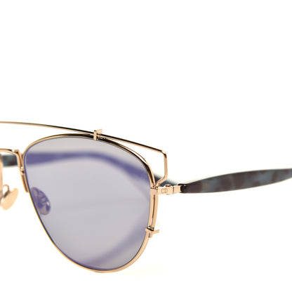 Christian Dior Metal Technologic Sunglasses Gold Blue 7 of 8