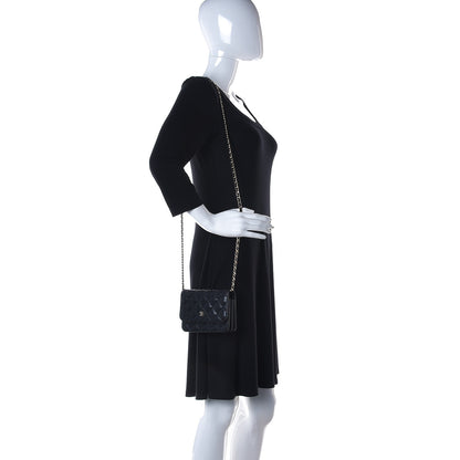 Chanel Caviar Quilted Mini Wallet On Chain WOC Black 2 of 13