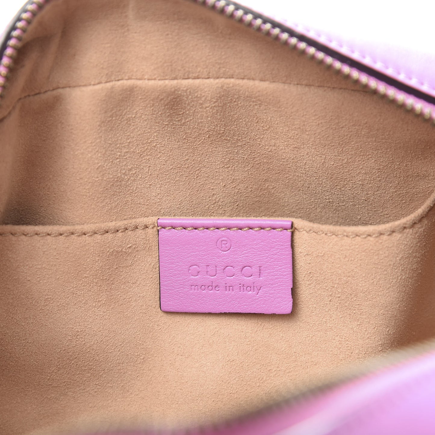 Calfskin Matelasse Small GG Marmont Chain Shoulder Bag Candy Mousse