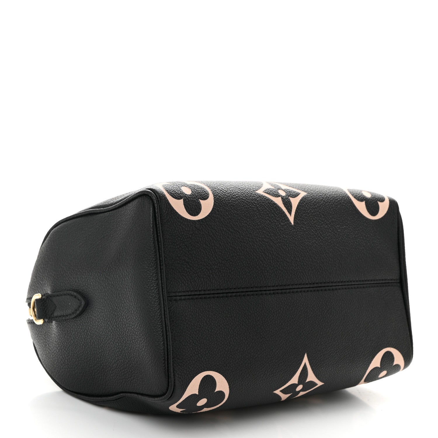 Louis Vuitton Empreinte Monogram Giant Speedy Bandouliere 25 Black Beige 4 of 9