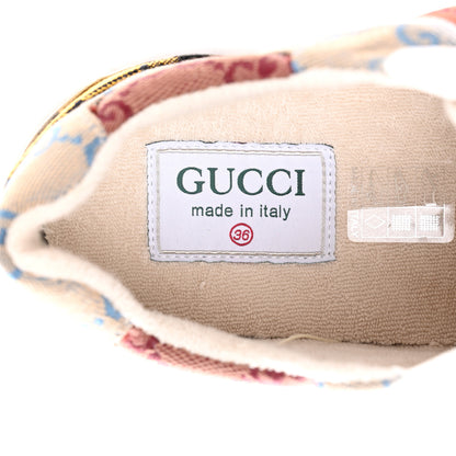 Gucci Monogram Multicolor Demetra Womens Rhyton Sneakers 36 Yellow Blue Great White Tabasco 7 of 10