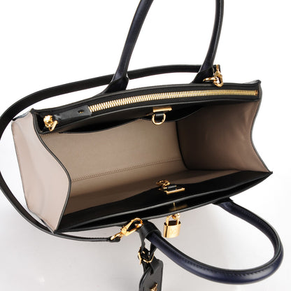 Louis Vuitton Calfskin City Steamer MM Gris Black 5 of 6