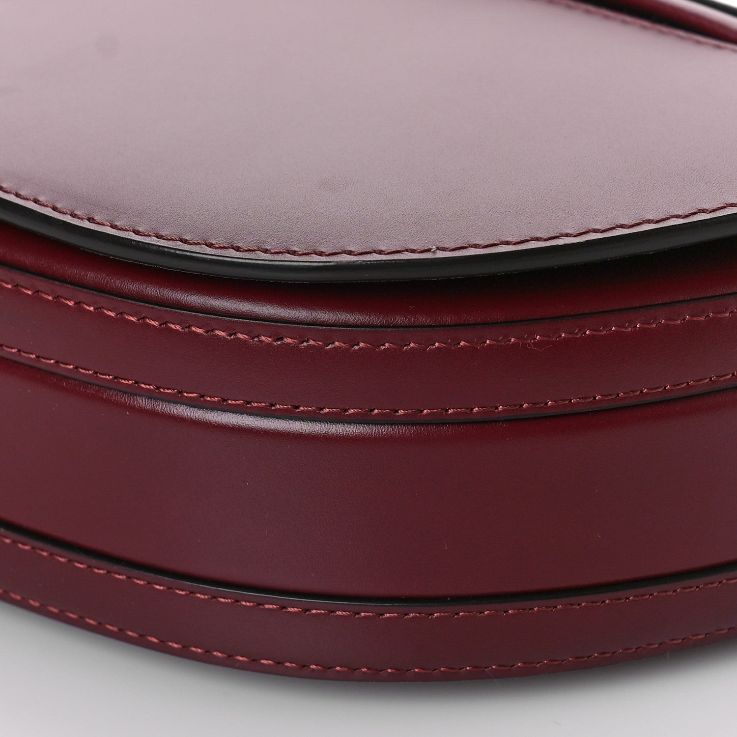 Burberry Calfskin Small Olympia Shoulder Bag Burgundy 8 of 8