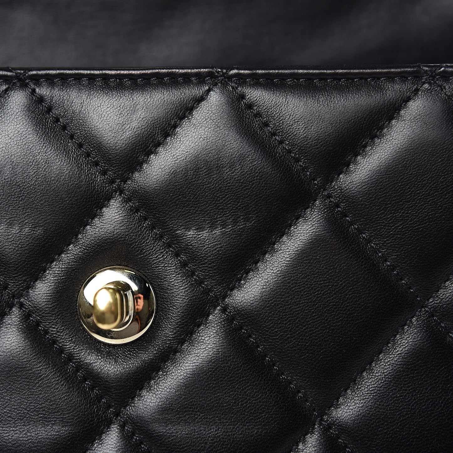 Lambskin Quilted Small Trendy CC Dual Handle Flap Bag Black