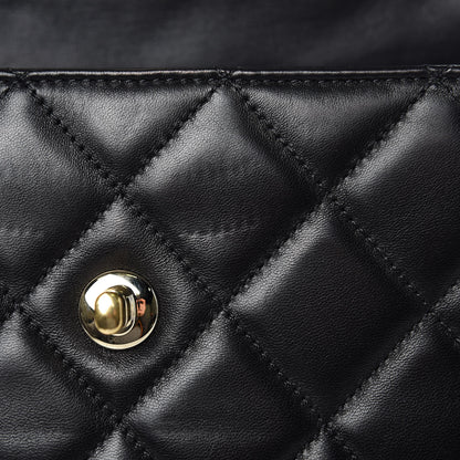Chanel Lambskin Quilted Small Trendy CC Dual Handle Flap Bag Black 9 of 14