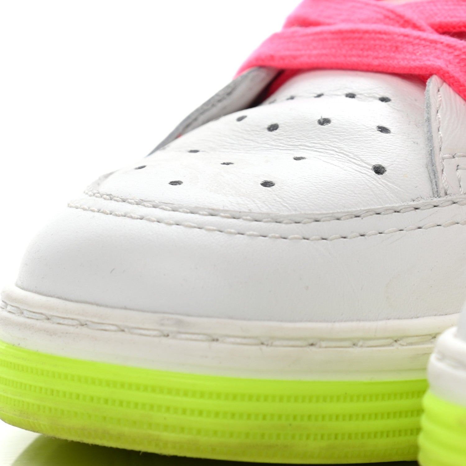 Chanel Calfskin Womens Logo High Top Sneakers 37 White Multicolor 11 of 13