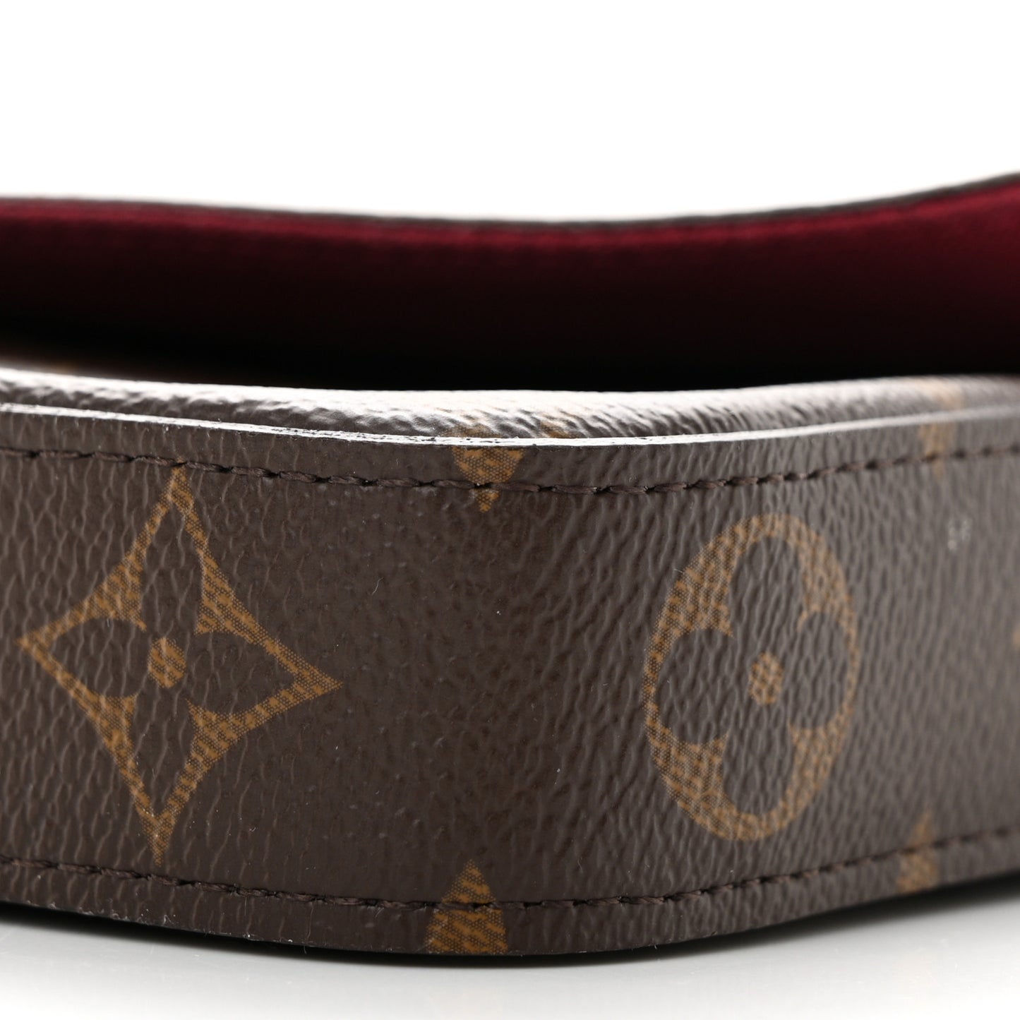 Monogram Pochette Felicie Chain Wallet Fuchsia