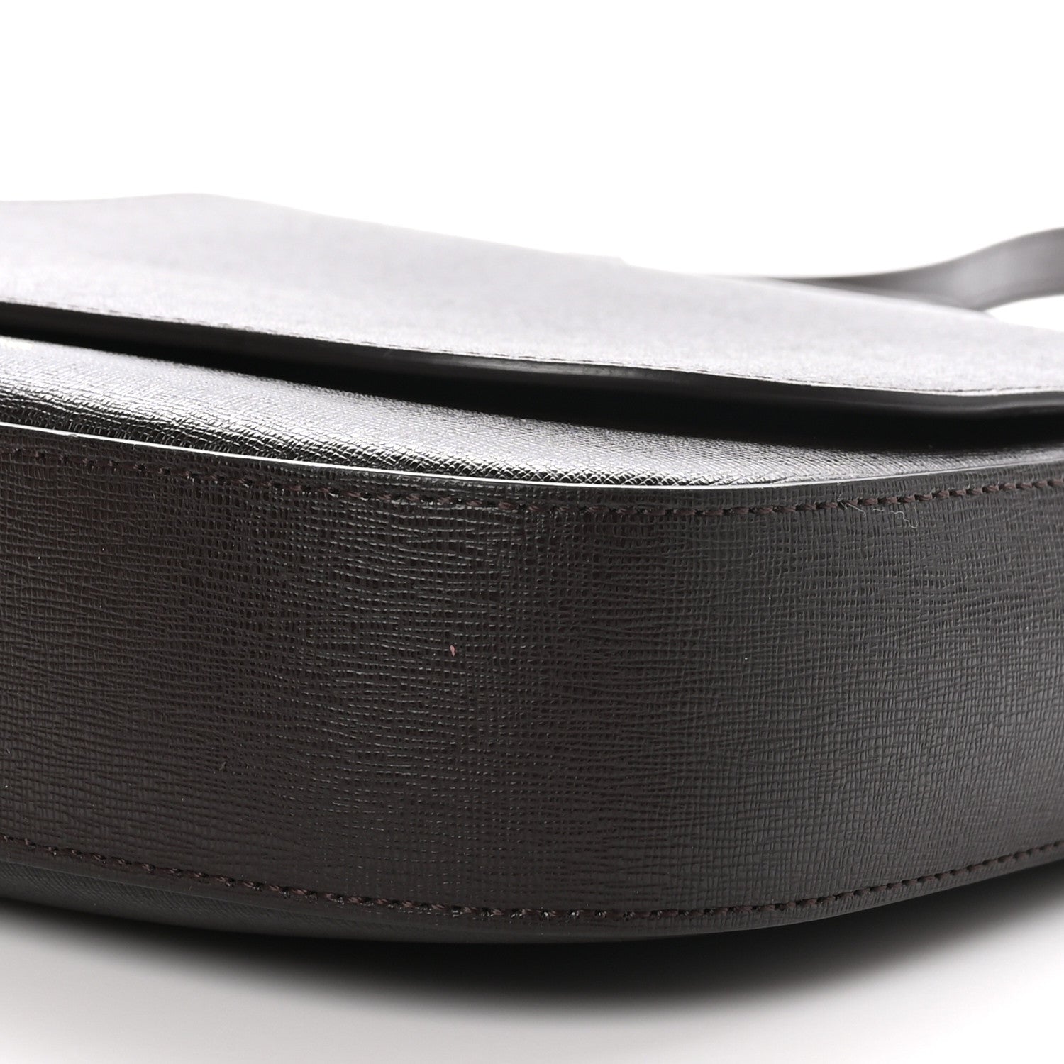 Mansur Gavriel Calfskin Flap Crossbody Bag Dark Brown 9 of 10